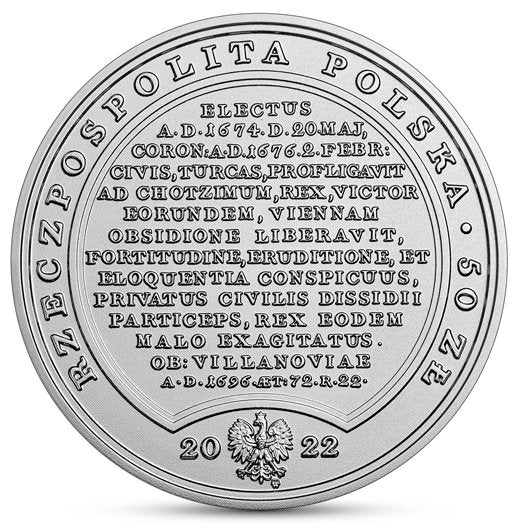 50 zł Skarby Stanisława Augusta – Jan III Sobieski 2022
