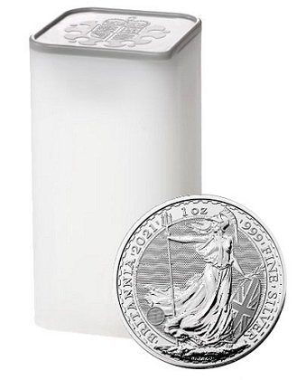 100x 1 uncja oz - Britannia Elżbieta II - 2021 rok