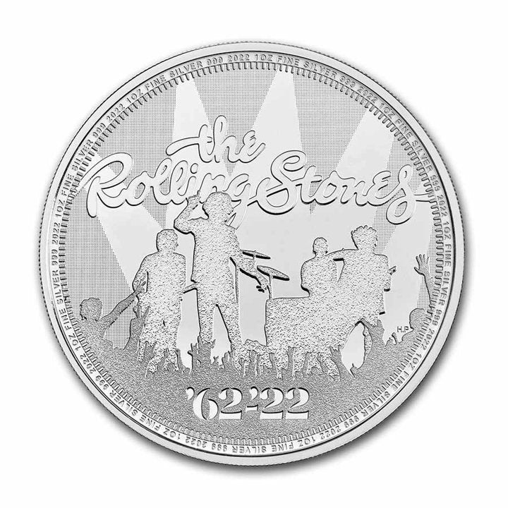 1 oz uncja - Music Legends - The Rolling Stones 2022 - Wielka Brytania